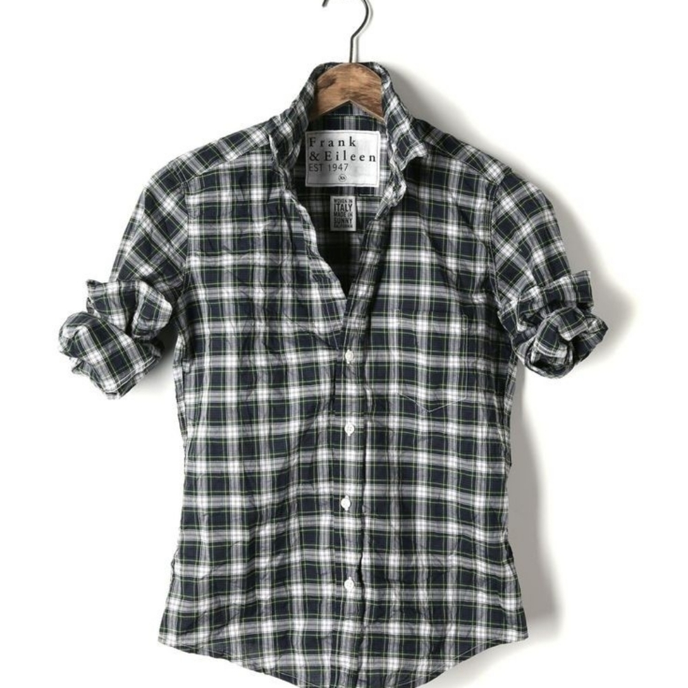 Frank & Eileen Plaid Barry Shirt Blue & Green